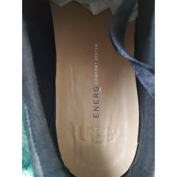 NIB UGG W Victoria Suede Sneakers Black Sz 9 - Picture 8 of 11